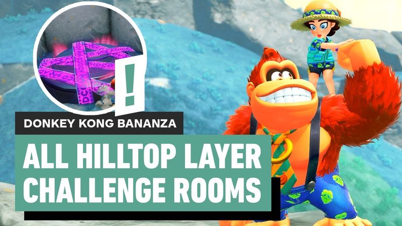 Donkey Kong Bananza: All Hilltop Layer Challenge Rooms | Locations and Solutions