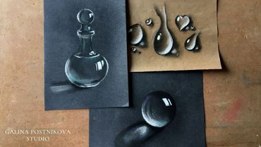 Рисуем пастелью. Прозрачная фактура.Прямая трансляция