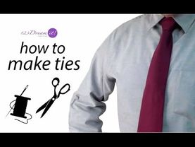 How to make ties - Sewing tutorial
