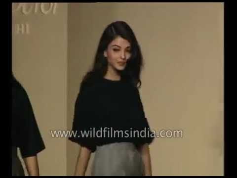 Aishwarya Rai, Namrata Shirodkar e Pooja Batra no desfile de Pierre Cardin