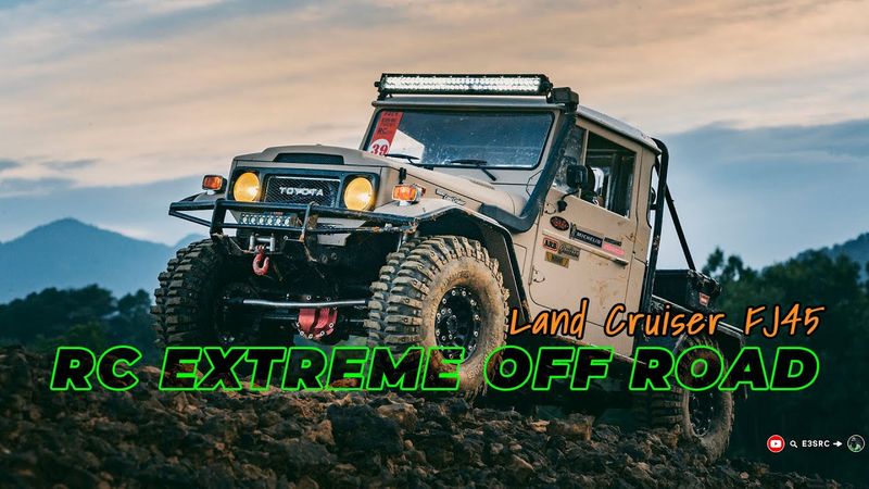 Rc Crawler RC4WD Land Cruiser FJ45 Extreme Off-Road Diving 4x4 RC Car