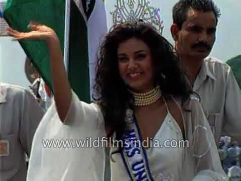 भारत ने मिस यूनिवर्स सुष्मिता सेन का स्वागत किया, 1994