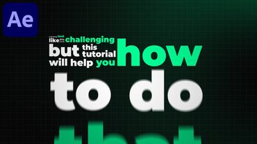 Animazione grafica animata tipografica in After Effects - Tutorial After Effects Tipografia cinet...