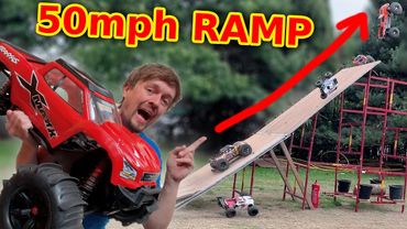 50 RC Cars on GIANT ramp - Best RC event ever!!