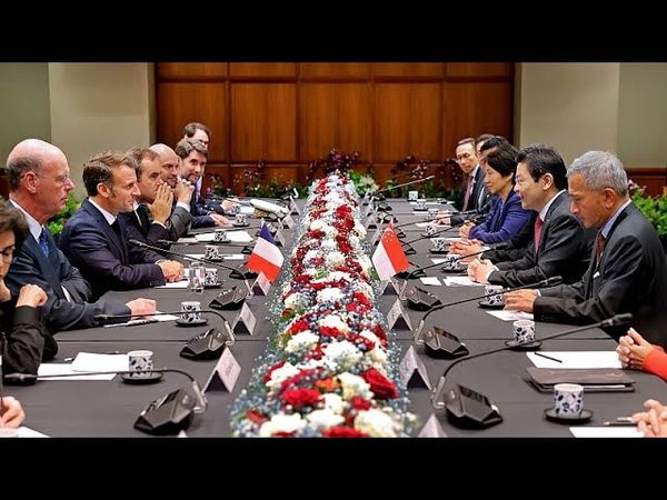 New France-Singapore deal is a 'tangible roadmap' for defence and tech partnership, Macron says