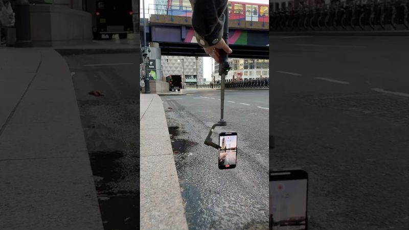 How to get ultra low angle shots using a phone gimbal ⬇️ DJI Osmo Mobile 6 🎬 @d.grade11