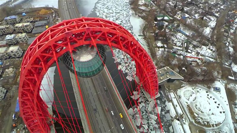 Живописный мост, аэросъемка