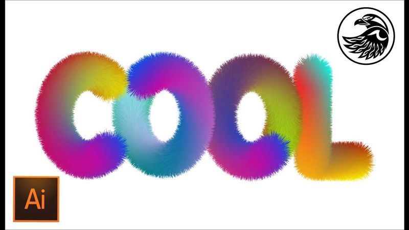 Объемные пушистые 3D буквы в Adobe Illustrator | Как рисовать объёмные буквы #Orlovillustrator