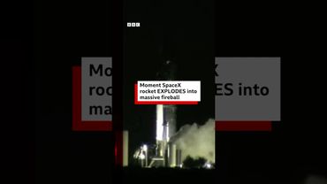 A SpaceX Starship rocket exploded while preparing for a flight test in Texas. #SpaceX #US #BBCNews