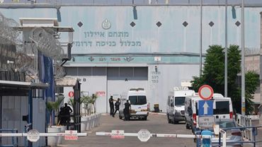 Exterior of Givon prison as Israel seeks to deport Gaza-bound boat activists | AFP