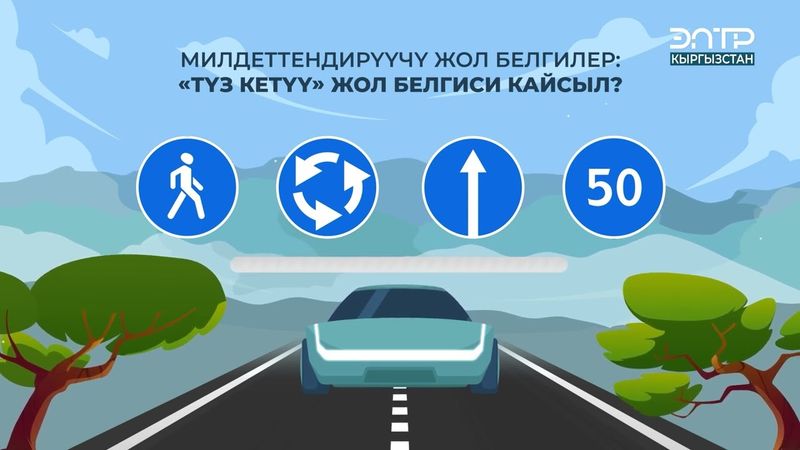 МИЛДЕТТЕНДИРҮҮЧҮ ЖОЛ БЕЛГИЛЕР: “ТҮЗ КЕТҮҮ” ЖОЛ БЕЛГИСИ КАЙСЫЛ?