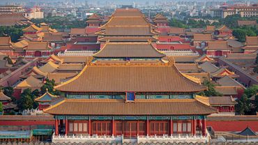 🌆 Beijing: Imperial grandeur meets urban pulse. Temple clouds over bu...
