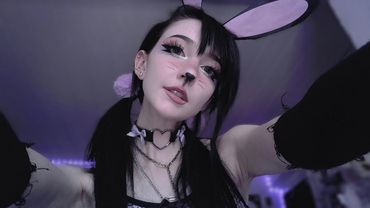 asmr ☾ bunny girl head scratches .*＊♡