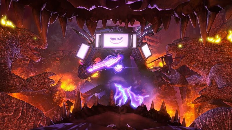 Titan Tv-man vs Godzillas