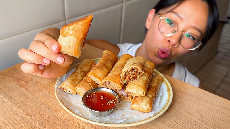 Rollitos de Primavera Caseros | ¡Mejores que en los Restaurantes Chinos! 😏