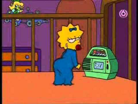 Maggie Simpson dancing to Lady Gaga's Alejandro