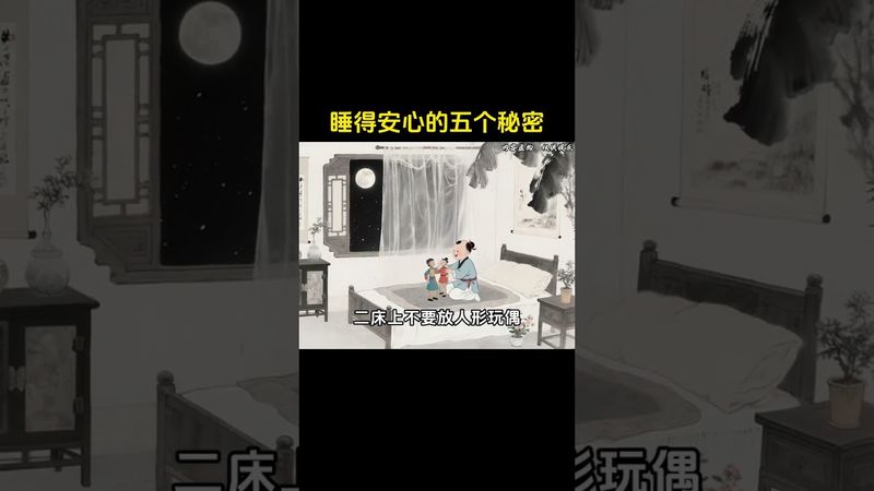 想要晚上睡得安心 務必謹記這五個秘密 !#玄學 #風水玄學 #國學文化 #道家文化 #傳承 #傳承文化 #安心睡覺 #睡覺