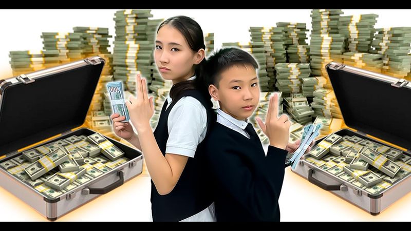 They count $1,000,000 dollars. Unico & Nuray (experiment)