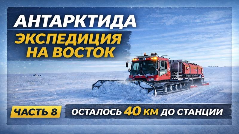 Антарктида. Экспедиция на Восток | Осталось 40 км до станции  | Часть 8