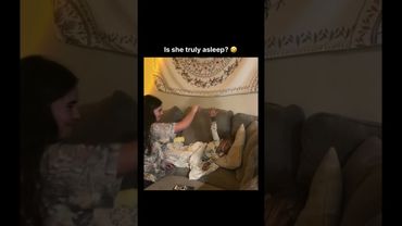 Is she truly asleep? 🤣
