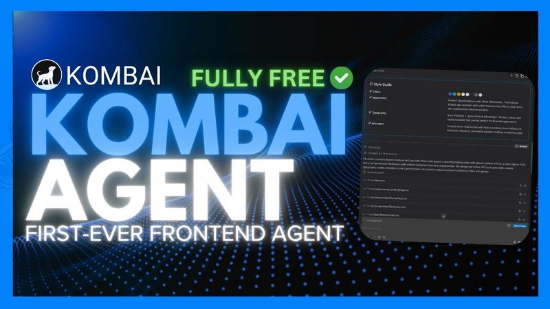 Kombai: First-Ever Design Coding Agent! The Cursor for Design!