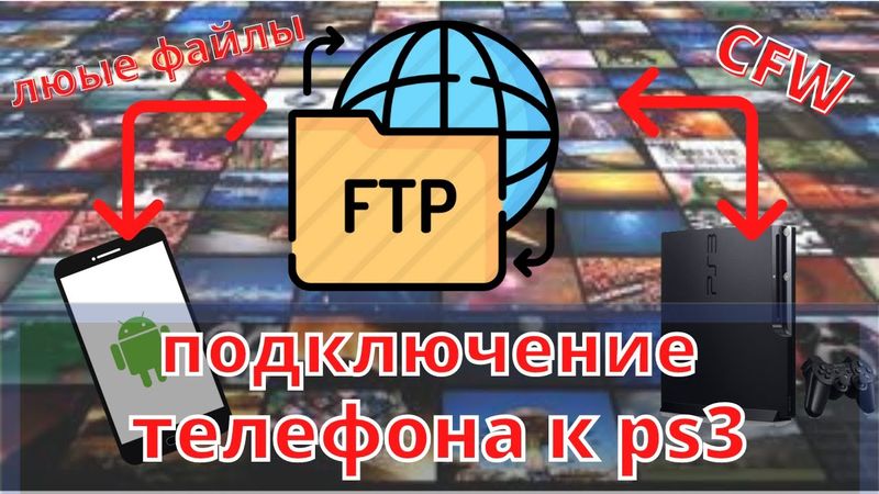 Как подключить телефон к ps3 через FTP сервер