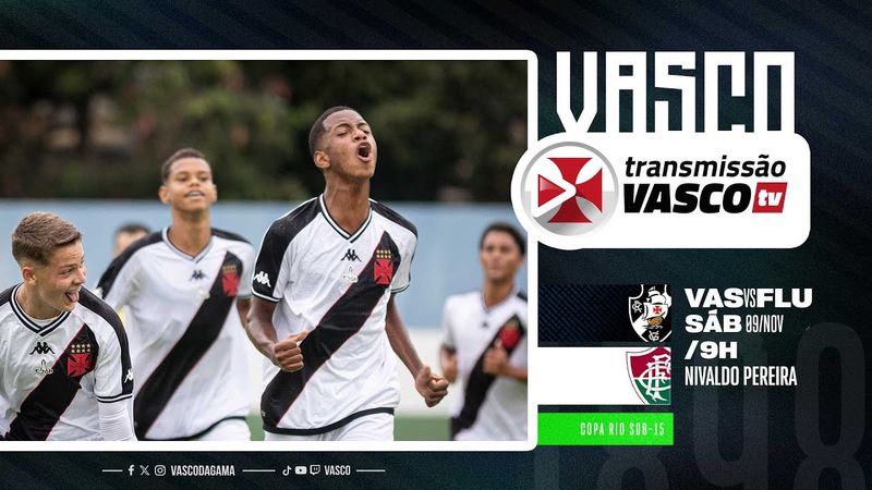 AO VIVO - VASCO DA GAMA x FLUMINENSE | COPA RIO SUB 15 - FINAL (IDA)