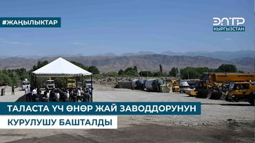 ТАЛАСТА ҮЧ ӨНӨР ЖАЙ ЗАВОДДОРУНУН КУРУЛУШУ БАШТАЛДЫ