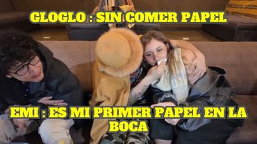 GLOGLO LE LIMPIA LA BOCA A EMIKUKIS