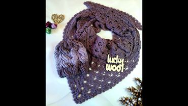 Бактус крючком с новым узором.