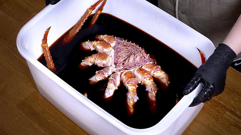 킹크랩 3000g으로 간장게장 담그기