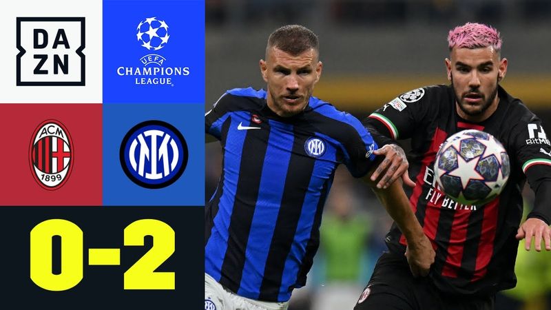 Perfekter Volley! Früher Doppelschlag im Derby: AC Mailand - Inter | UEFA Champions League | DAZN