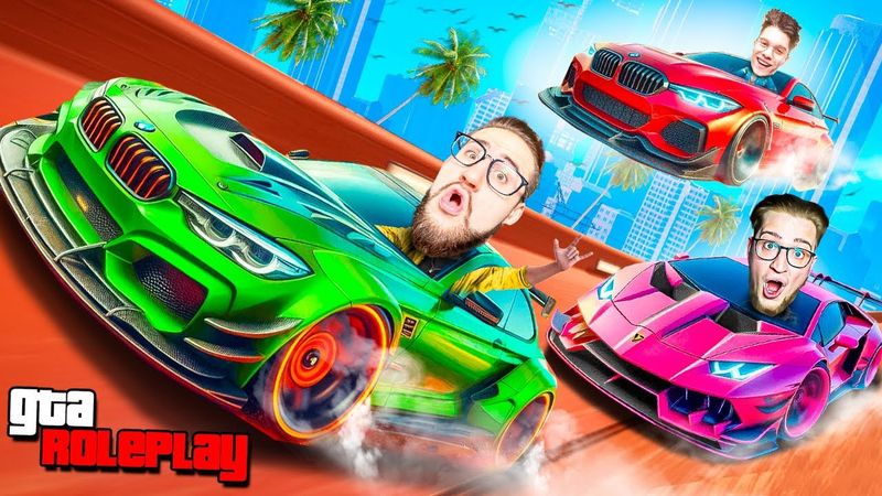 У ВСЕХ СГОРЕЛО ИЗ-ЗА ЭТОЙ ГОНКИ! ЭТО ЖЕСТЬ! 4 РАНДОМНЫЕ ГОНКИ НА СЛУЧАЙНЫХ МАШИНАХ! (GTA 5 RP)