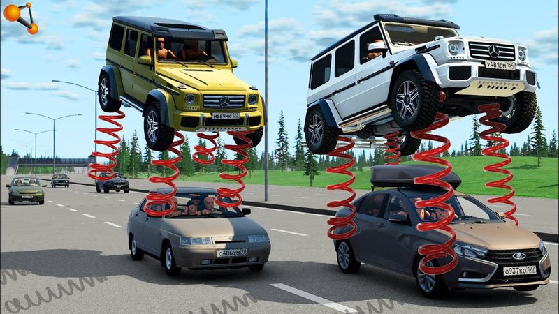 G-SERİSİ YAYLI! ÇILGIN ATLAMALAR YOLDA | BeamNG.drive