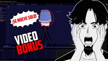 MOVIMIENTO AUTOMATICO DE ROPA EN MOHO PRO 14 [VIDEO BONUS] #mohopro #animation #2danimation