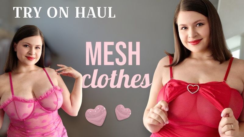 [4K] Tina Angel's Transparent Fashion Try-On: Sheer Perfection