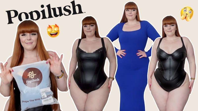 SHAPEWEAR CLOTHES?! POPILUSH TRY ON | CURVY/PLUS SIZE