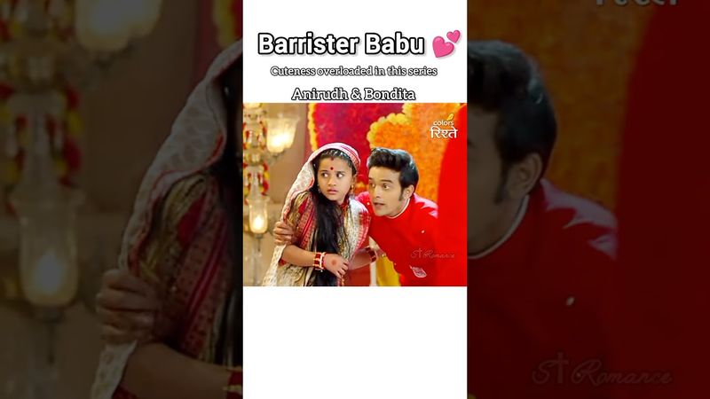 Anirudh is in Love❤️with Bondita Barrister Babu #barristerbabu #anirudh #aura #bondita #anidita