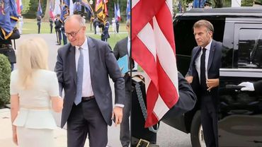 Germany's Merz and France's Macron arrive at White House ahead of Trump talks | AFP