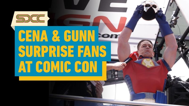 John Cena and James Gunn Surprise Peacemaker Fans From Our Comic-Con Balcony | SDCC 2025