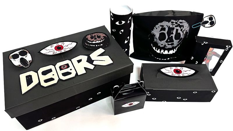 👀Mystery LEGO Roblox DOORS Openning BOX | Too Much Black | Unofficial Lego DIY