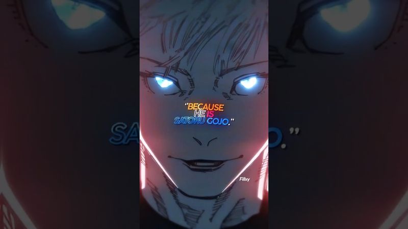 BECAUSE HE IS SATORU GOJO🔥🤫#jujutsukaisen #jujutsukaisenedit #gojo #sukuna #yujiitadori #anime #edit