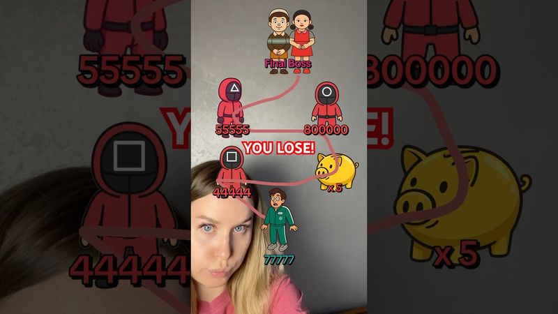 Squid Game Challenge🆘😭IMPOSSIBLE😭#shorts