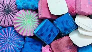 💙 & 💗 | Cs paste & powder + Oil pour on Pebbles 🤩