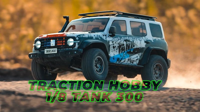 Traction Hobby 1/8 Tank 300 3rd Anniversary Edition - Rc Crawler Off-Road Driving 4x4 Rc Car