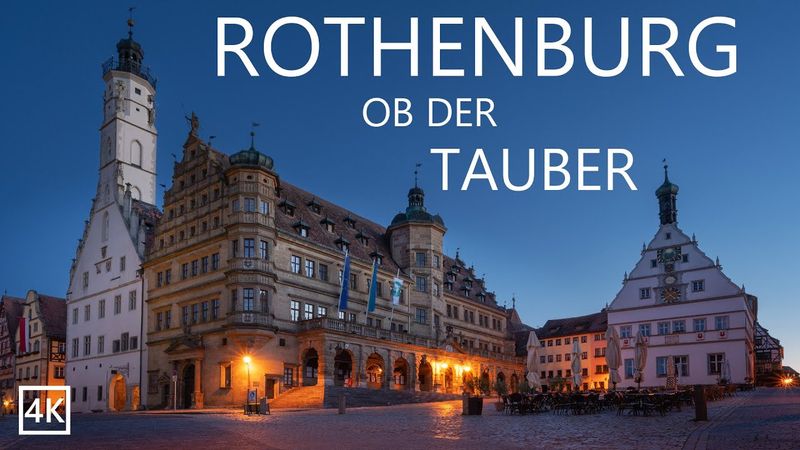 Rothenburg Ob Der Tauber | Cosy Evening Walk | The Most Beautiful Medieval Town In Germany 4K