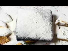 Sifted Cornstarch on Chalk Pieces