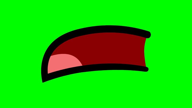 BFDI FROWN TALKING GREEN SCREEN TEMPLATE