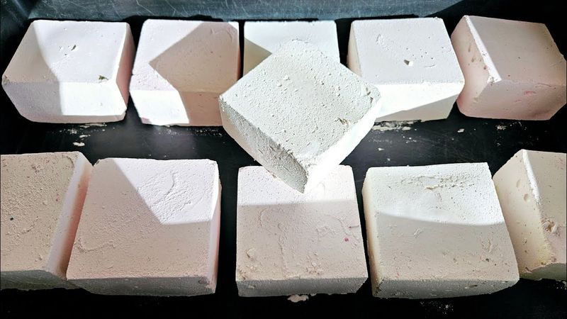 Plain Thik Soft ACG Blocks | Satisfying Crush of Gymchalk ASMR | Sorry for fast breathing 🤧