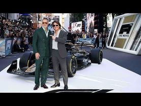 Brad Pitt premieres new F1 film in London with surprise appearance from Tom Cruise